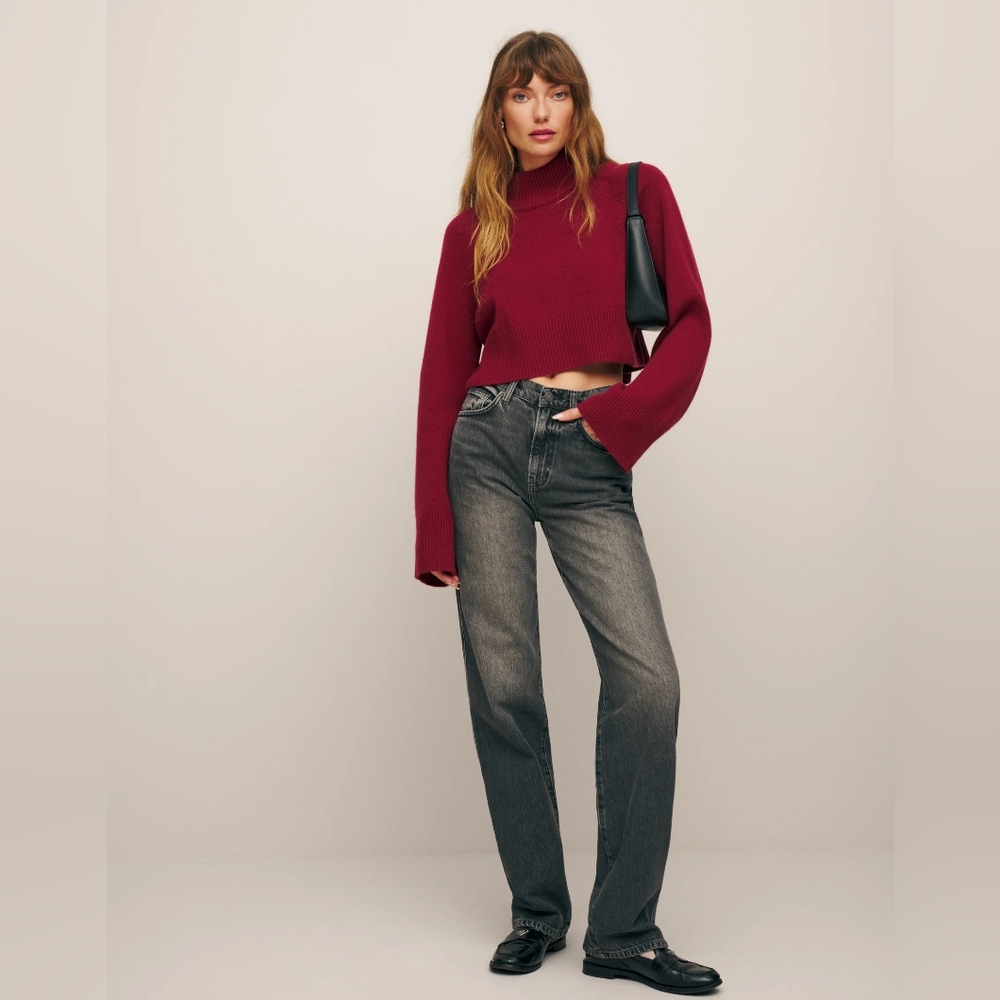 Reformation Val 90s Mid Rise Straight Jeans